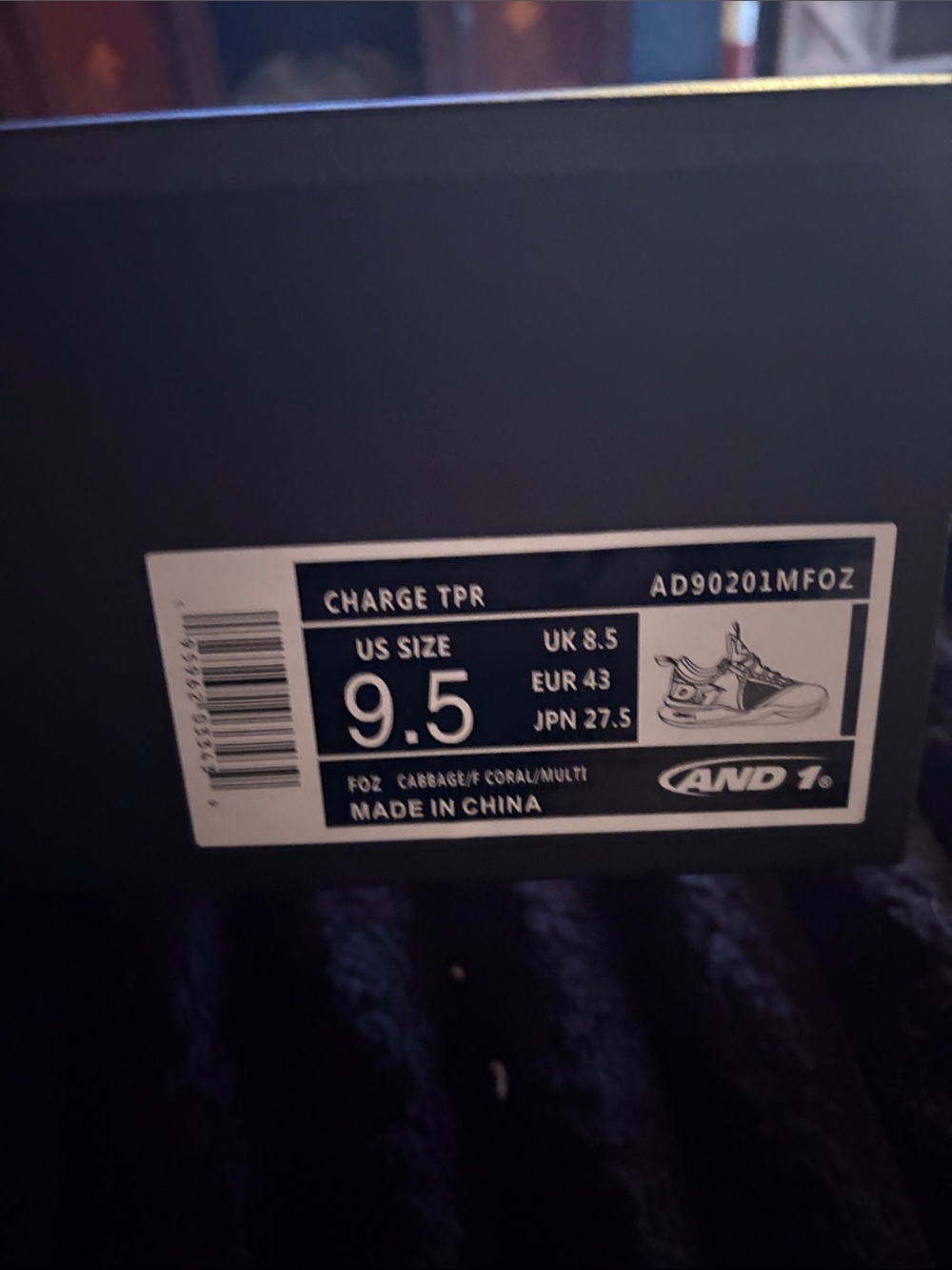 And1 Charge TPR Men Sneakers Black White